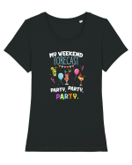 Party  Party Party  Tricou mânecă scurtă guler larg fitted Damă Expresser