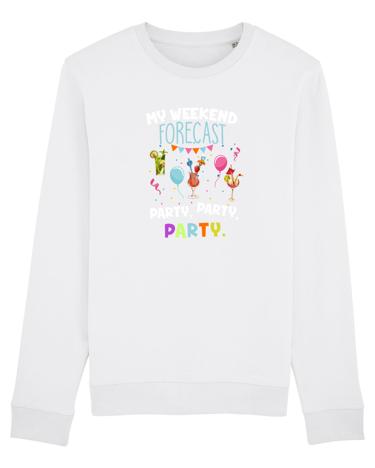 Bluză mânecă lungă Unisex Rise White