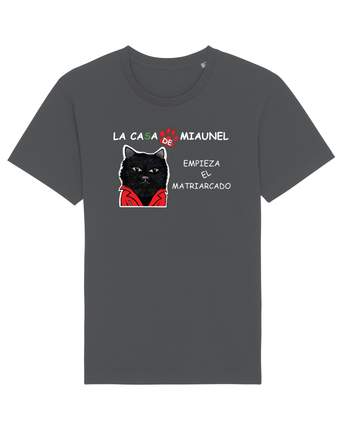 Tricou mânecă scurtă Unisex Rocker Anthracite