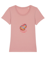 FLUTURI IN STOMAC - INDRAGOSTITI - VALENTINE`S - DRAGOBETE Tricou mânecă scurtă guler larg fitted Damă Expresser