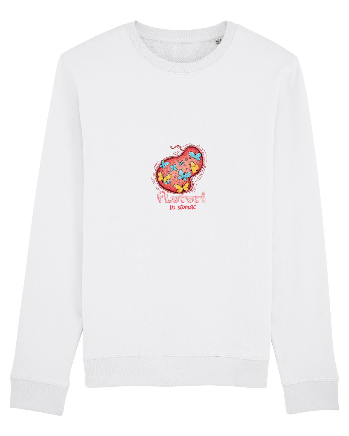 Bluză mânecă lungă Unisex Rise White