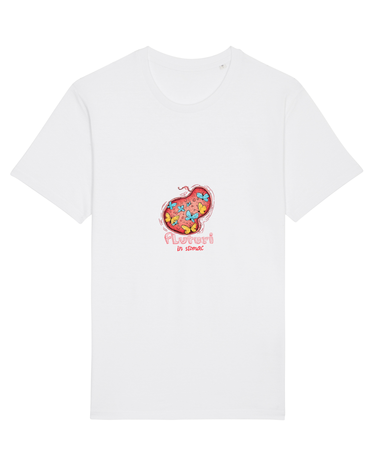 Tricou mânecă scurtă Unisex Rocker White