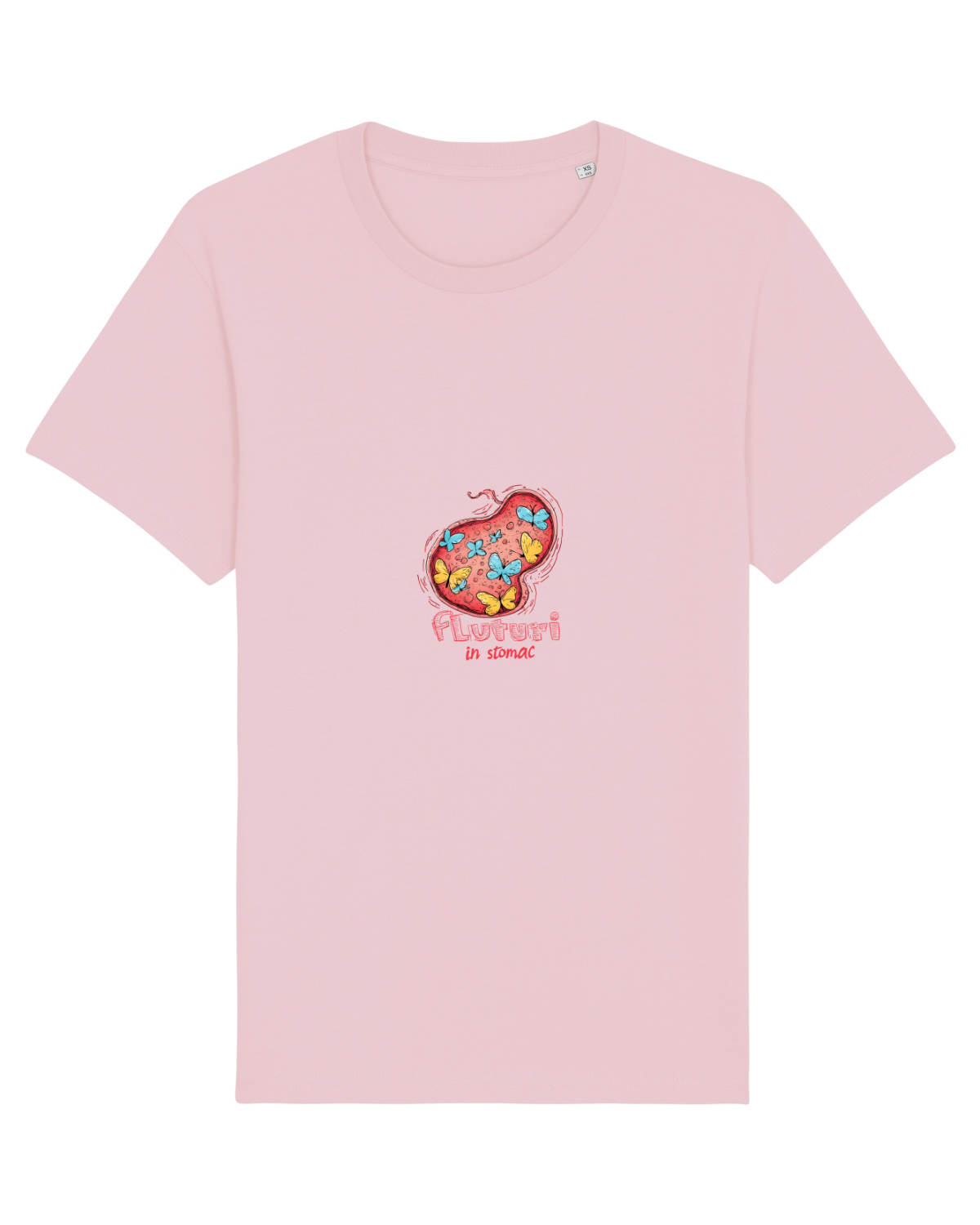 Tricou mânecă scurtă Unisex Rocker Cotton Pink