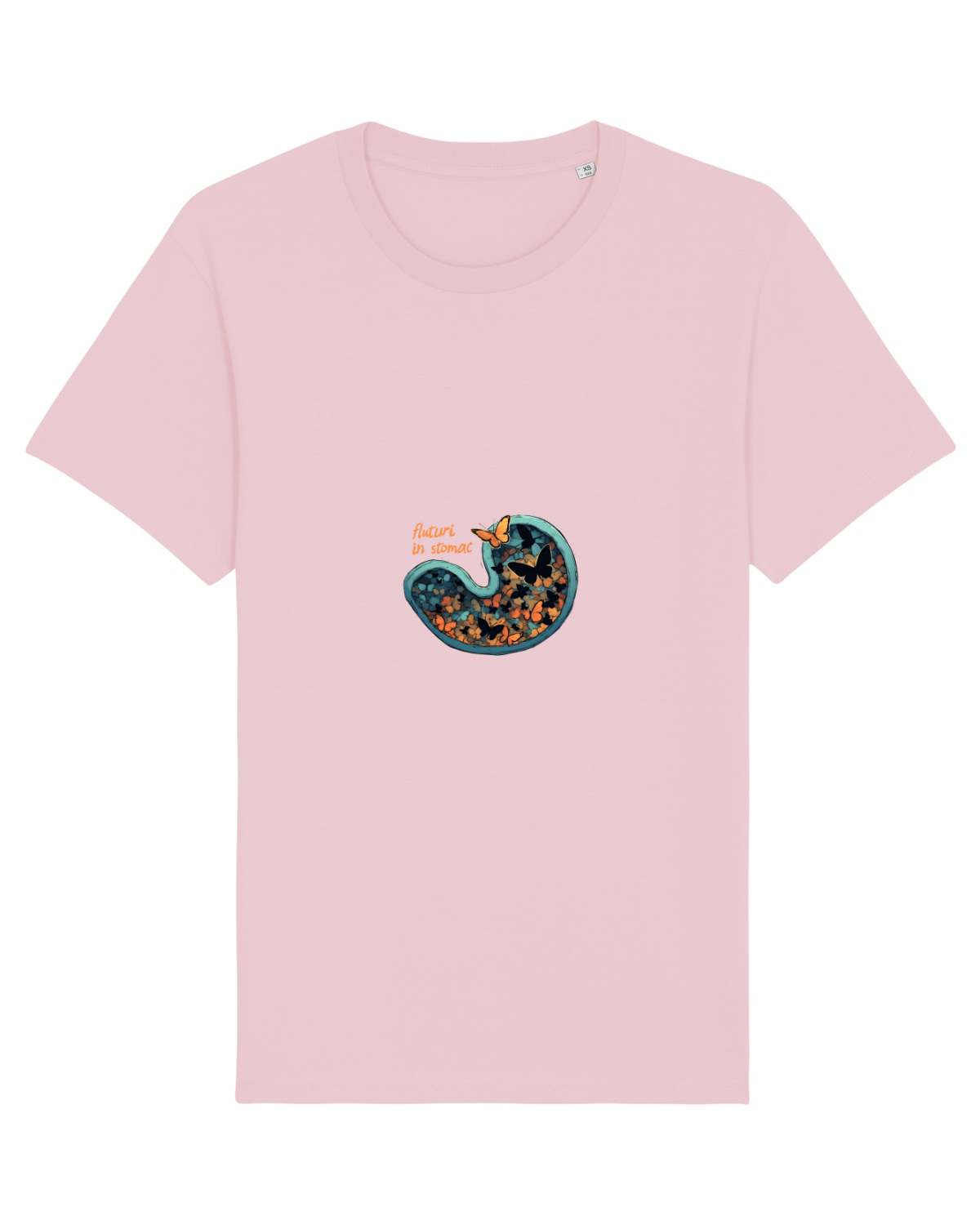 Tricou mânecă scurtă Unisex Rocker Cotton Pink
