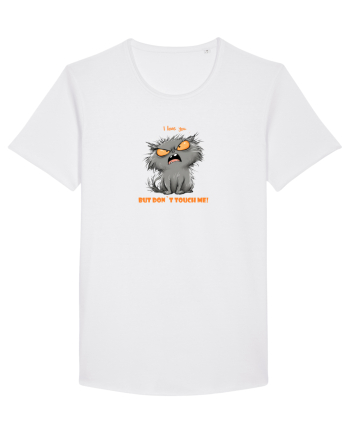 I LOVE YOU BUT DON`T TOUCH ME  - VALENTINE`S - DRAGOBETE  White