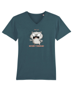 I LOVE YOU BUT DON`T TOUCH ME  - VALENTINE`S - DRAGOBETE  2 Tricou mânecă scurtă guler V Bărbat Presenter