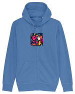 IUBIRE - INIMA - CUPLU  - GEOMETRIC - CUBIST Hanorac cu fermoar Unisex Connector
