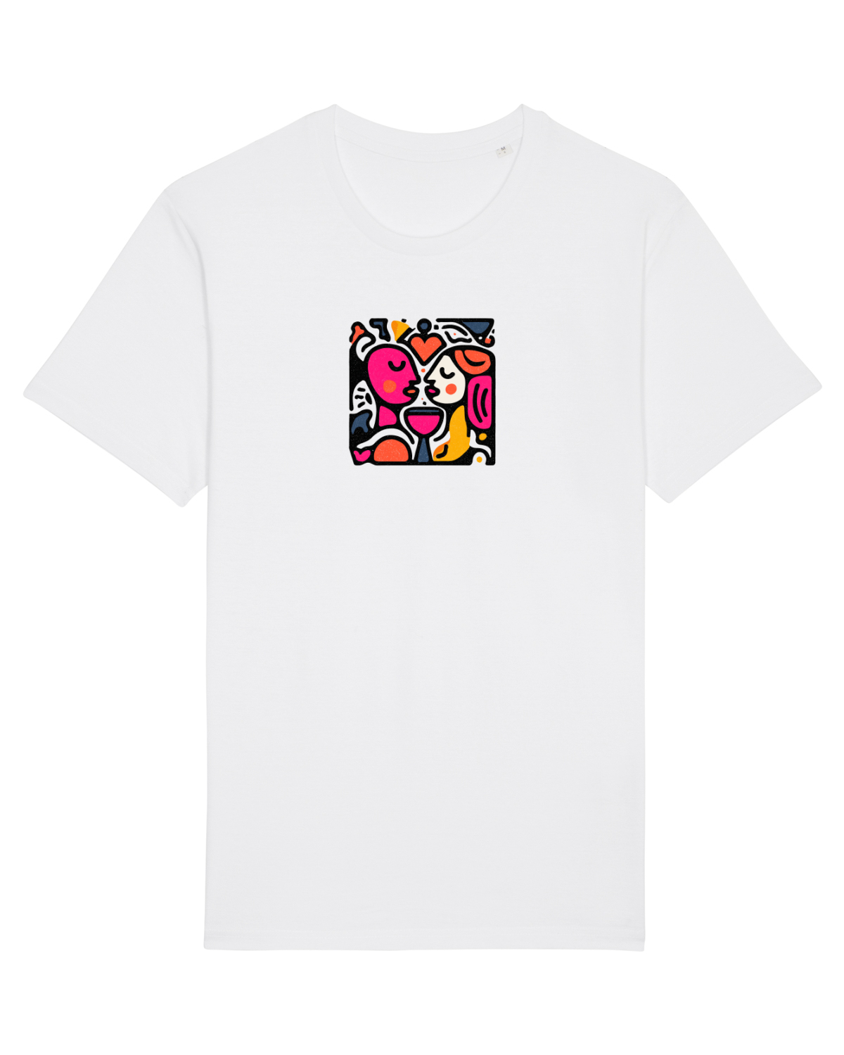 Tricou mânecă scurtă Unisex Rocker White