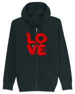 IUBIRE -LOVE - CUPLU  -GRAFFITI  Hanorac cu fermoar Unisex Connector