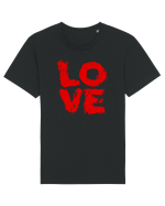 IUBIRE -LOVE - CUPLU  -GRAFFITI  Tricou mânecă scurtă Unisex Rocker
