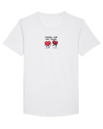 CHASING LOVE SINCE FOREVER - MEREU  IN CAUTAREA IUBIRII Tricou mânecă scurtă guler larg Bărbat Skater