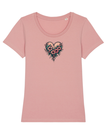 DRAGOBETE - VALENTINE`S DAY - INIMA - FLORI stil tatuaj Canyon Pink