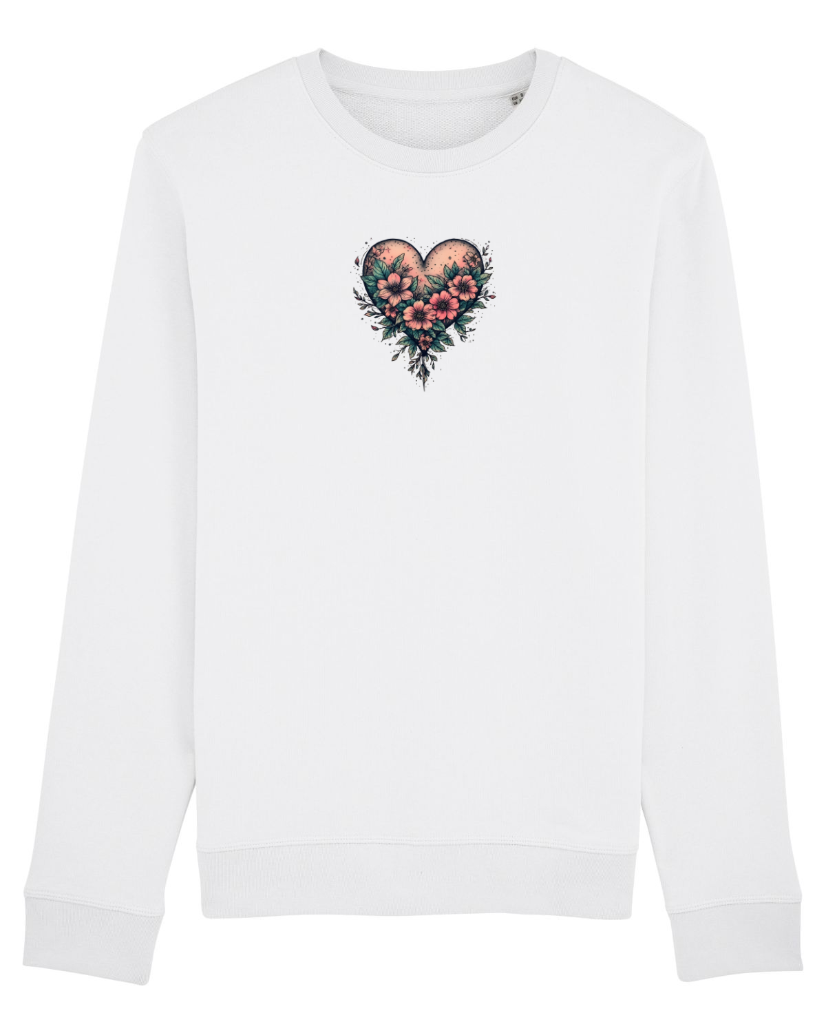 Bluză mânecă lungă Unisex Rise White