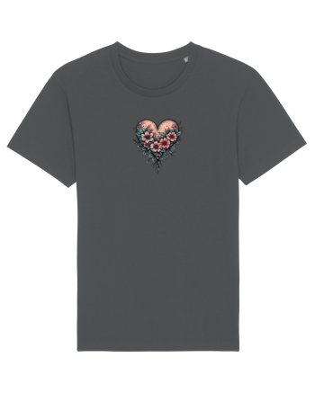 DRAGOBETE - VALENTINE`S DAY - INIMA - FLORI stil tatuaj Anthracite