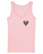 DRAGOBETE - VALENTINE`S DAY - INIMA - FLORI stil tatuaj - lateral Maiou Damă Dreamer