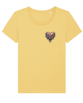 DRAGOBETE - VALENTINE`S DAY - INIMA - FLORI stil tatuaj - lateral Jojoba