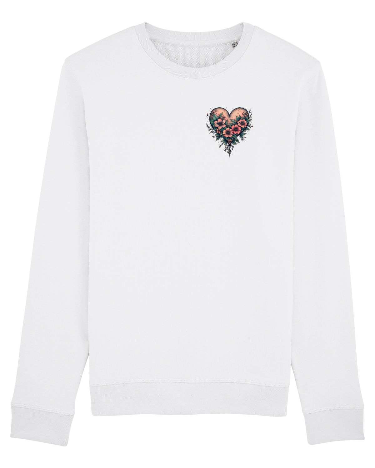 Bluză mânecă lungă Unisex Rise White