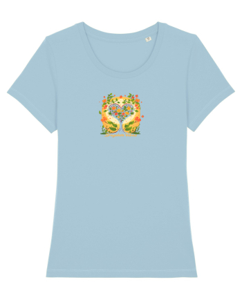 DRAGOBETE VIBES - INIMA - COPAC - FLORI - TRADITIONAL - ROMANESC Sky Blue
