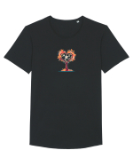 DRAGOBETE  - INIMA - COPAC - FLORI - TRADITIONAL - ROMANESC Tricou mânecă scurtă guler larg Bărbat Skater