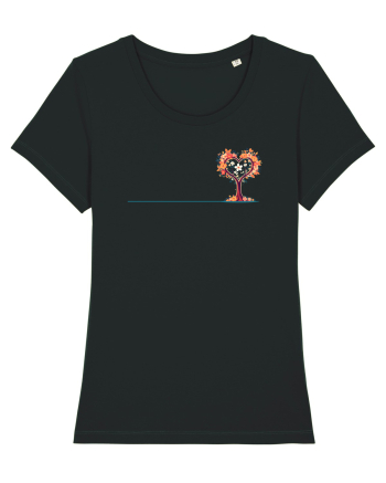 DRAGOBETE  - INIMA - COPAC - FLORI - TRADITIONAL - ROMANESC - lateral Black
