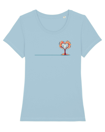 DRAGOBETE  - INIMA - COPAC - FLORI - TRADITIONAL - ROMANESC - lateral Sky Blue