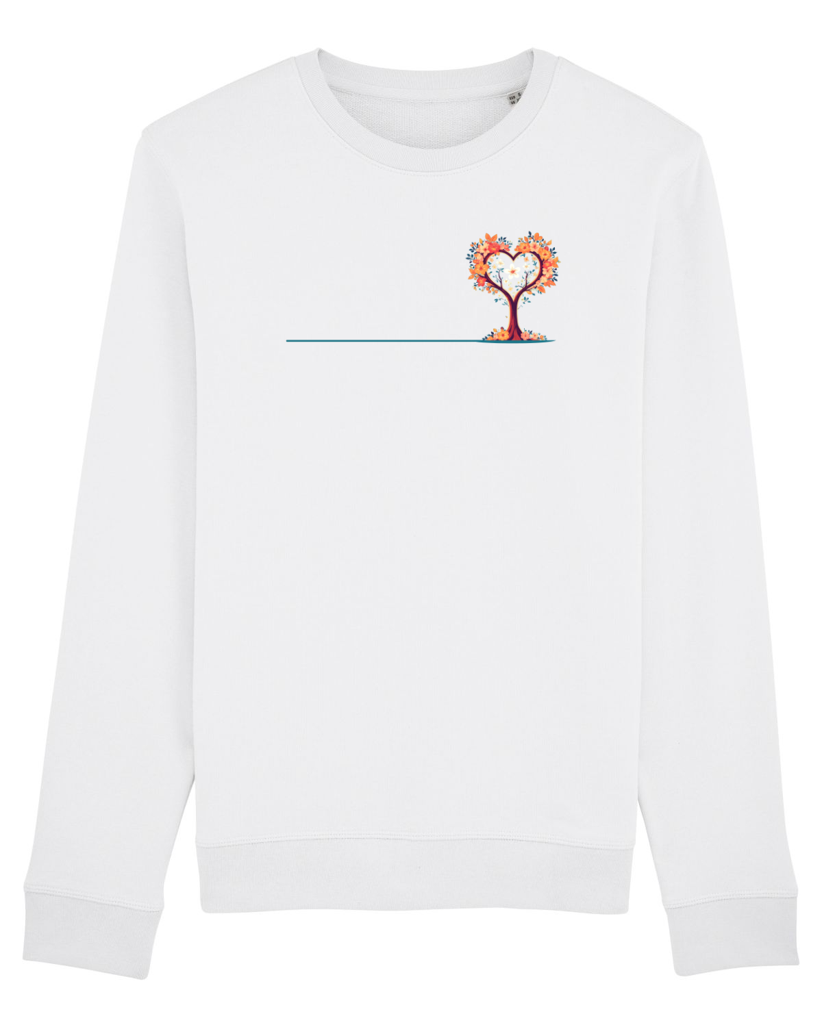 Bluză mânecă lungă Unisex Rise White