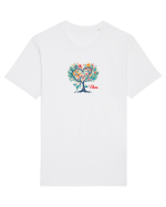 DRAGOBETE  -- VIBES -  INIMA - COPAC - FLORI - TRADITIONAL - ROMANESC  Tricou mânecă scurtă Unisex Rocker