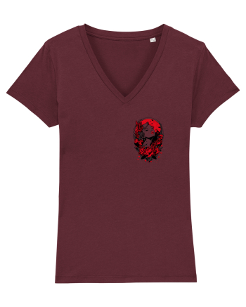 FEMINITATE - FLORI - PASIUNE - ELEGANTA lateral Burgundy
