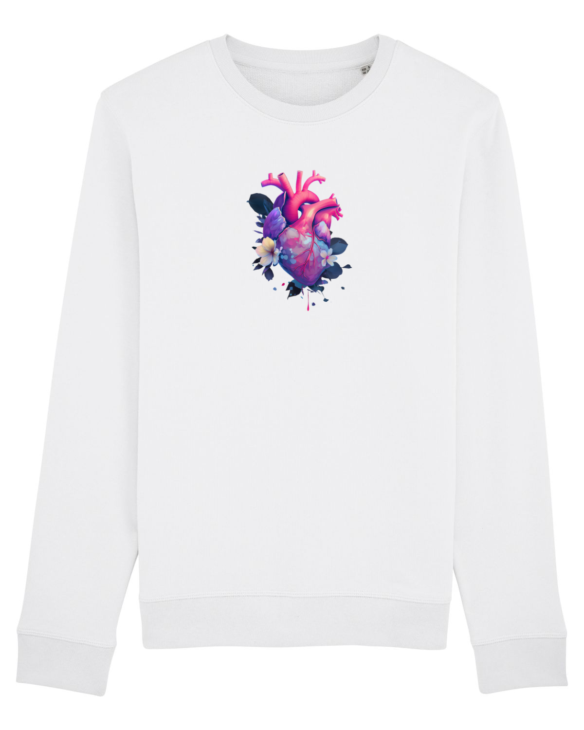 Bluză mânecă lungă Unisex Rise White