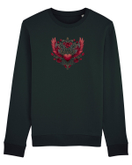  FLORI - INIMA  -  TRANDAFIRI  - ARIPI -  IUBIRE - GOTH - PUNK - ALTERNATIV Bluză mânecă lungă Unisex Rise