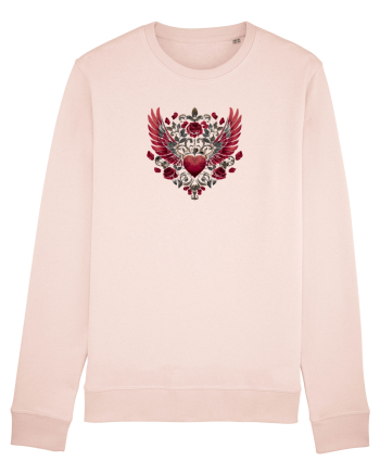  FLORI - INIMA  -  TRANDAFIRI  - ARIPI -  IUBIRE - GOTH - PUNK - ALTERNATIV Candy Pink
