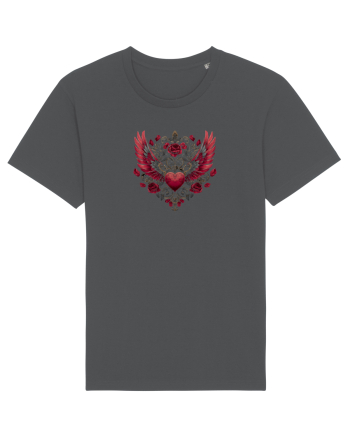  FLORI - INIMA  -  TRANDAFIRI  - ARIPI -  IUBIRE - GOTH - PUNK - ALTERNATIV Anthracite