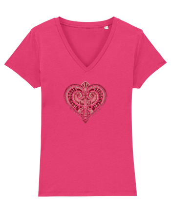  INIMA  -  IUBIRE - TRIBAL - GEOMETRIC - CELTIC Raspberry