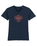  INIMA  -  IUBIRE - TRIBAL - GEOMETRIC - CELTIC Tricou mânecă scurtă guler V Bărbat Presenter