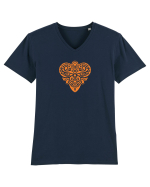  INIMA  -  IUBIRE - TRIBAL - GEOMETRIC - CELTIC 2 Tricou mânecă scurtă guler V Bărbat Presenter