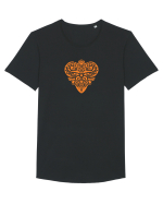  INIMA  -  IUBIRE - TRIBAL - GEOMETRIC - CELTIC 2 Tricou mânecă scurtă guler larg Bărbat Skater