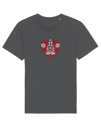  INIMA  -  IUBIRE -CUSATURA - BRODERIE - TRADITIONAL - ROMANESC Anthracite