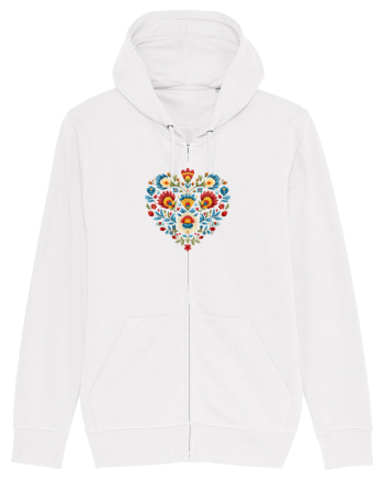  INIMA  -  IUBIRE - CUSATURA - BRODERIE - TRADITIONAL - ROMANESC 2 White