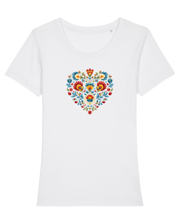  INIMA  -  IUBIRE - CUSATURA - BRODERIE - TRADITIONAL - ROMANESC 2 White