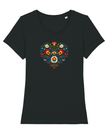  INIMA  -  IUBIRE - CUSATURA - BRODERIE - TRADITIONAL - ROMANESC 2 Black