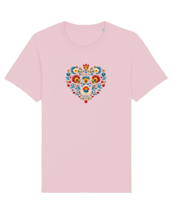  INIMA  -  IUBIRE - CUSATURA - BRODERIE - TRADITIONAL - ROMANESC 2 Cotton Pink