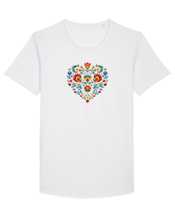  INIMA  -  IUBIRE - CUSATURA - BRODERIE - TRADITIONAL - ROMANESC 2 White