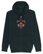 INIMA  -  IUBIRE - CUSATURA - BRODERIE - TRADITIONAL - ROMANESC 4 Hanorac cu fermoar Unisex Connector