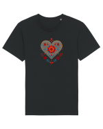  INIMA  -  IUBIRE - MANDALA - FLOARE -  TRADITIONAL - ETNIC Tricou mânecă scurtă Unisex Rocker