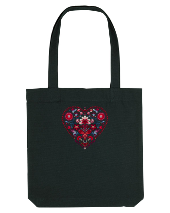  INIMA  -  IUBIRE - MANDALA - FLOARE -  TRADITIONAL - ETNIC 2 Black