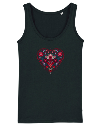  INIMA  -  IUBIRE - MANDALA - FLOARE -  TRADITIONAL - ETNIC 2 Black