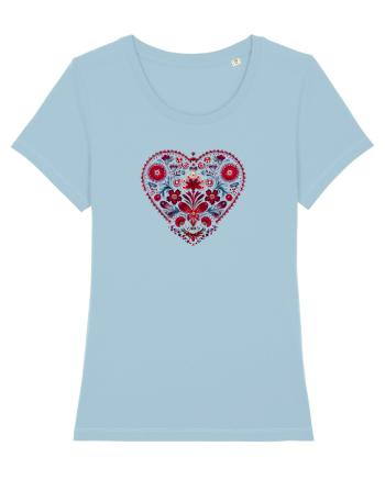  INIMA  -  IUBIRE - MANDALA - FLOARE -  TRADITIONAL - ETNIC 2 Sky Blue
