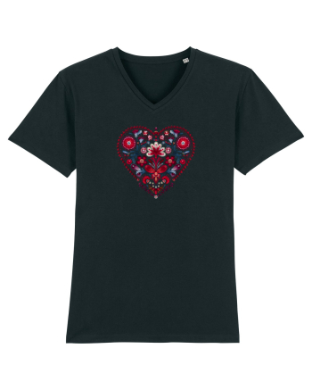  INIMA  -  IUBIRE - MANDALA - FLOARE -  TRADITIONAL - ETNIC 2 Black