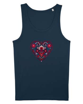  INIMA  -  IUBIRE - MANDALA - FLOARE -  TRADITIONAL - ETNIC 2 Navy
