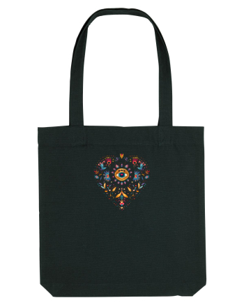  INIMA  -  IUBIRE - MANDALA - FLOARE -  TRADITIONAL - ETNIC 3 Black